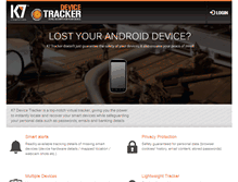 Tablet Screenshot of k7tracker.com